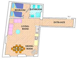 Florence Tuscany House: Map of Giotto House