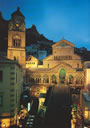 Night view of the Cathedral of Amalfi